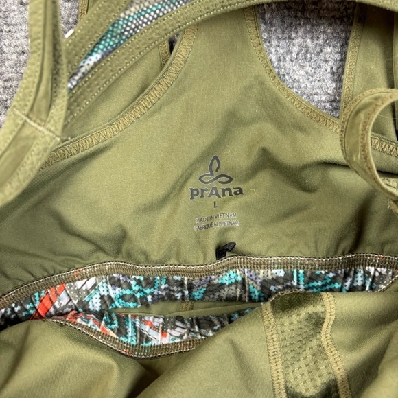 PRANA Women’s Cargo Green Sway Tank Built-In bra size: Large - Picture 6 of 10